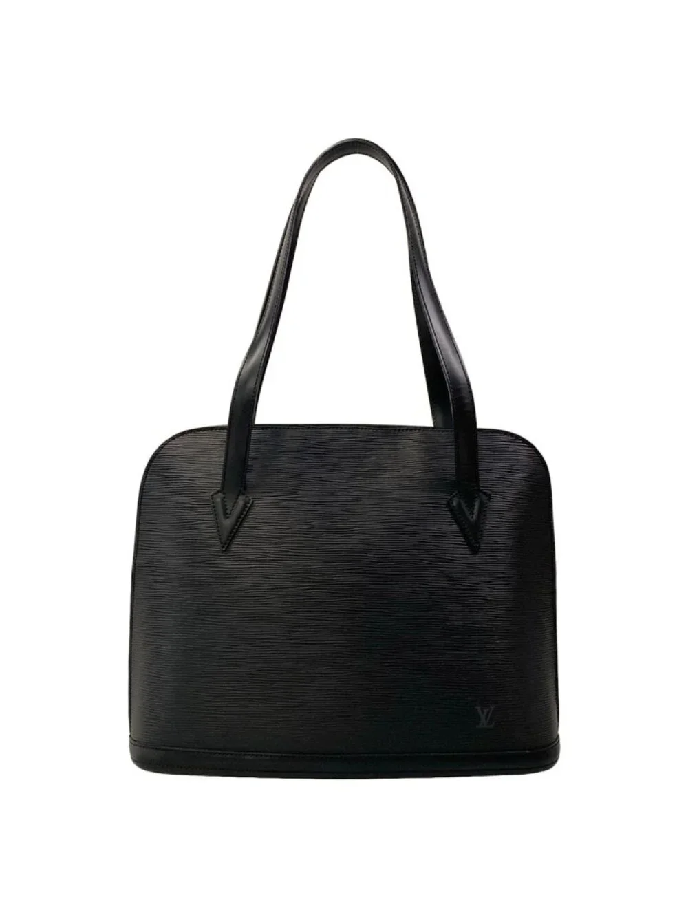 Louis Vuitton Shoulder Bag Epi Lussac Noir Leather